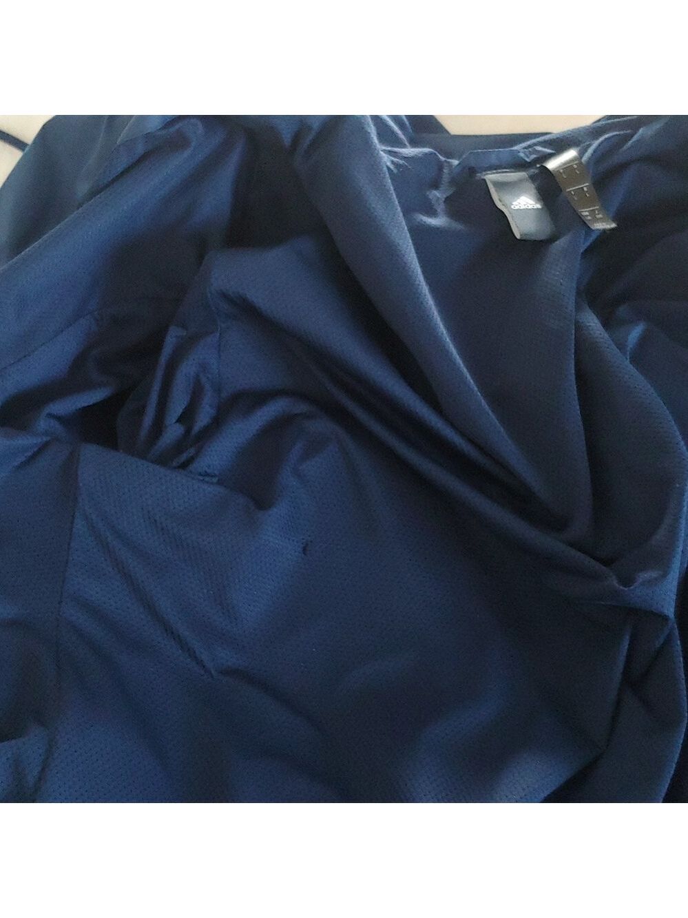 Adidas Men's Lightweight Windbreaker, Navy-Large - Picture 11 of 14